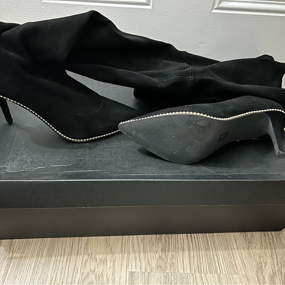 Coach Wyonna Suede Boot size 9 in black - Picture 3 of 8